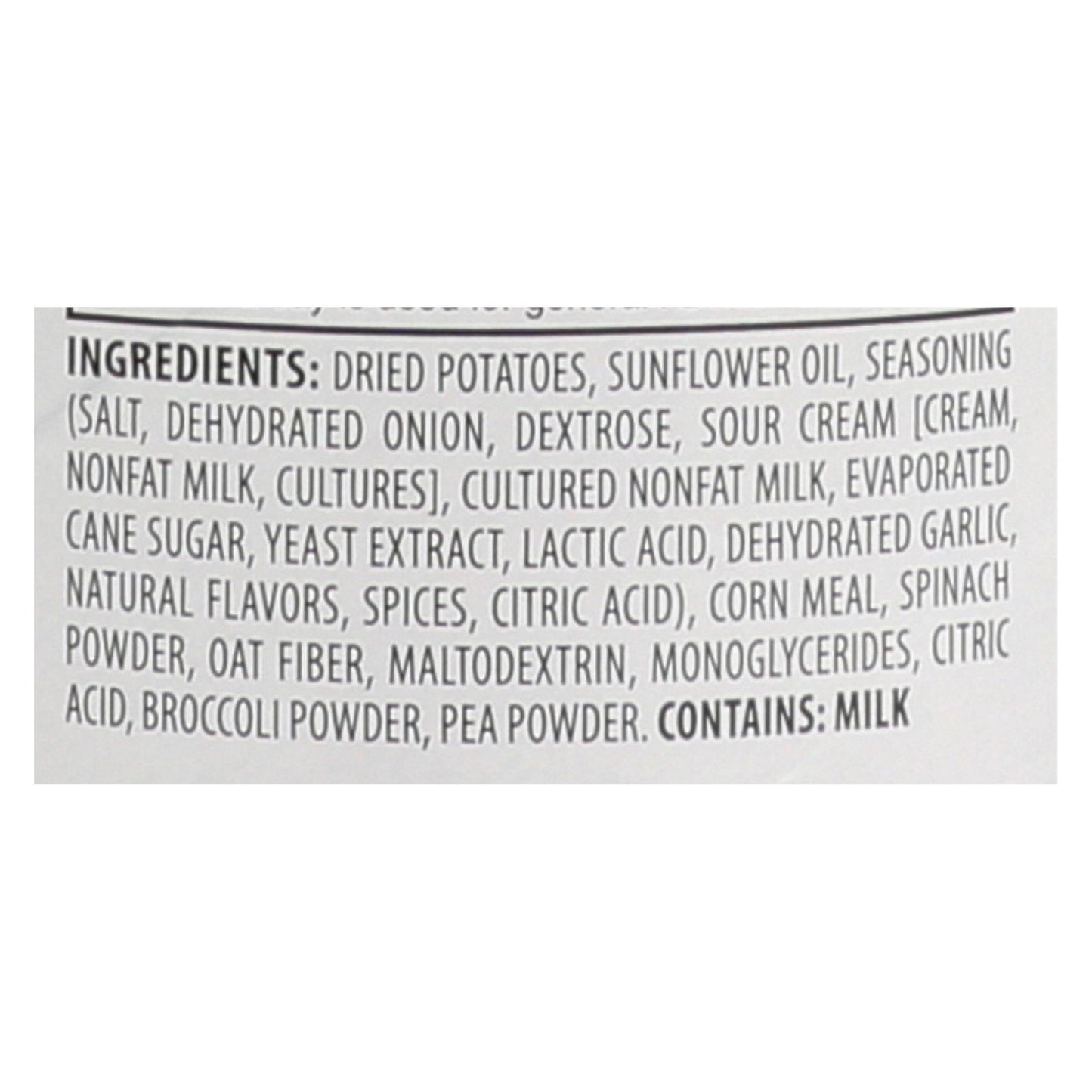 Sensible Portions Sour Cream & Onion Garden Veggie Chips In A Canister - Case Of 12 - 5 Oz