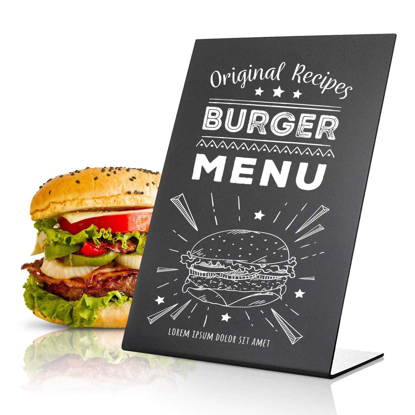 Small Chalkboard Signs with Stand 6x8 in Table Top Chalk Board to Write On with Stand Tabletop Chalkboard Mini Chalkboard Signs with Stand Blackboard Display Tabletop