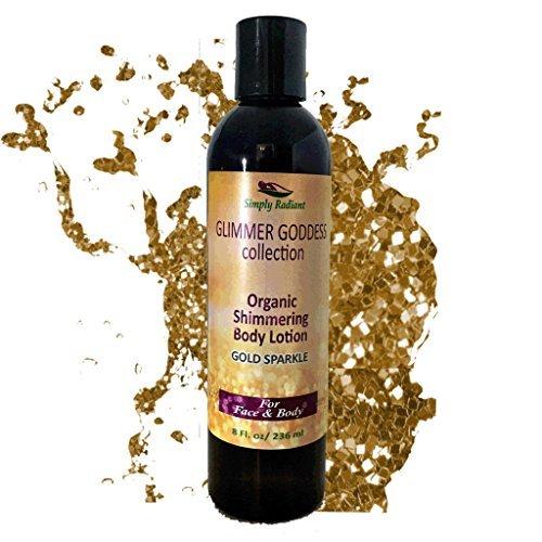 Organic Body Lotion Sexy Level 2 Gold Shimmer 8 oz