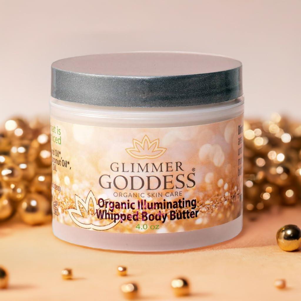 Organic Whipped Body Butter Super Level 3 Bronze Shimmer Moisturizing & Nourishing Skincare with Natural Ingredients Deep Glow & Hydration for All Skin Types 4.0 oz