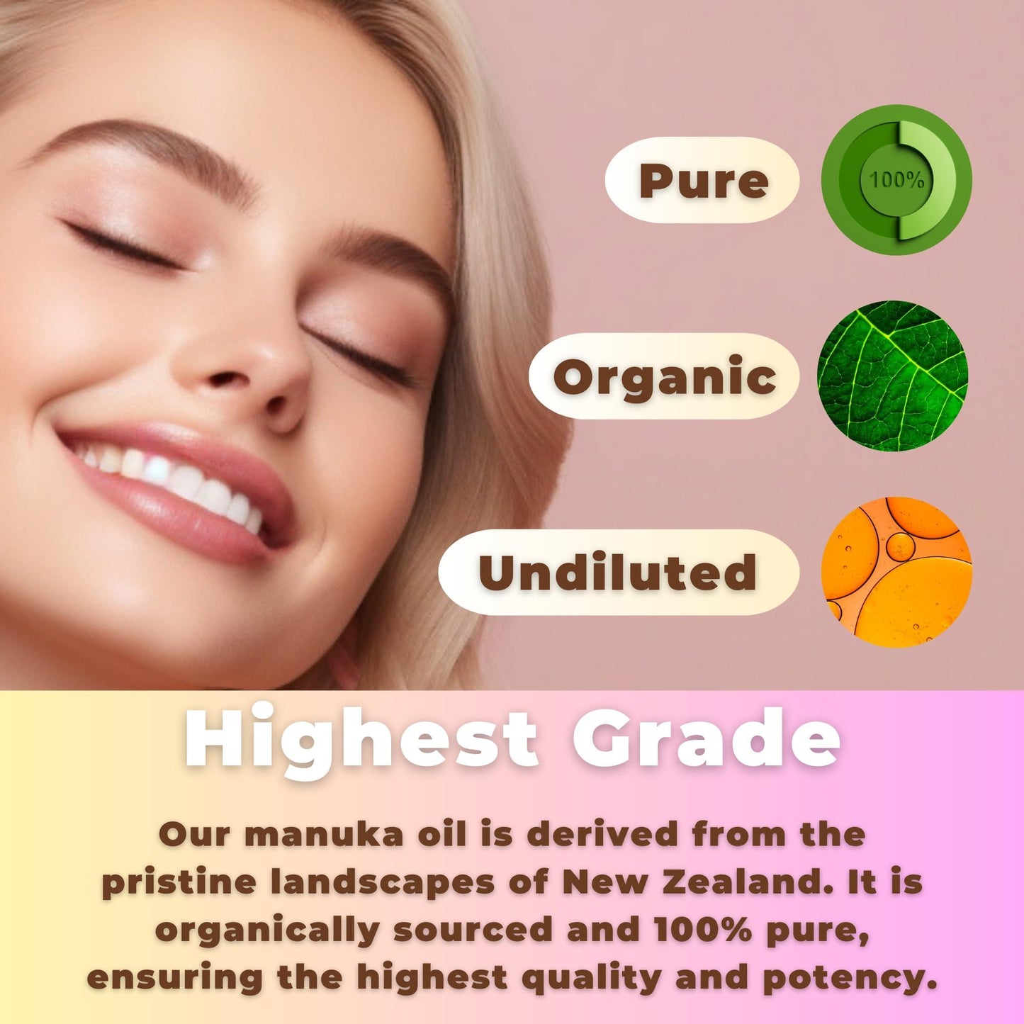 Organic Manuka Oil 1 fl. oz. Therapeutic Grade Manuka Honey Oil Manuka Honey Essential Oil Medical Grade Manuka Oil for Skin Manuka Oil Organic Essential Oil for Skin