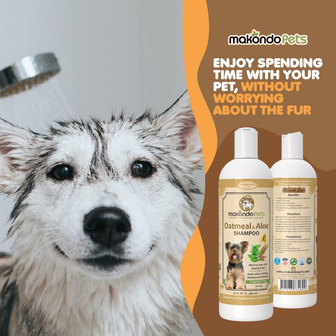 Oatmeal Shampoo for Dogs with Aloe Vera. Hypoallergenic Dog Shampoo for Allergies and Itching. Ideal Pet Shampoo for your Dog Grooming Supplies Dog Bathing Supplies. Best Cat Shampoo & Puppy Shampoo