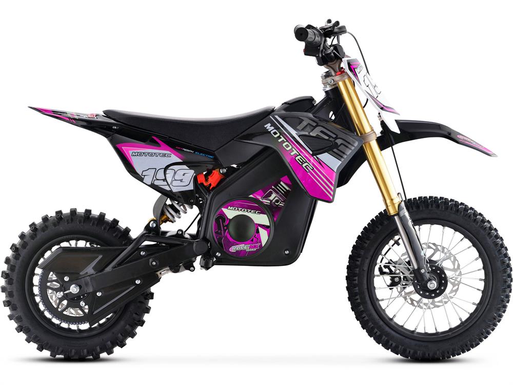 Mototec 36v Pro Electric Dirt Bike 1000w Lithium Pink