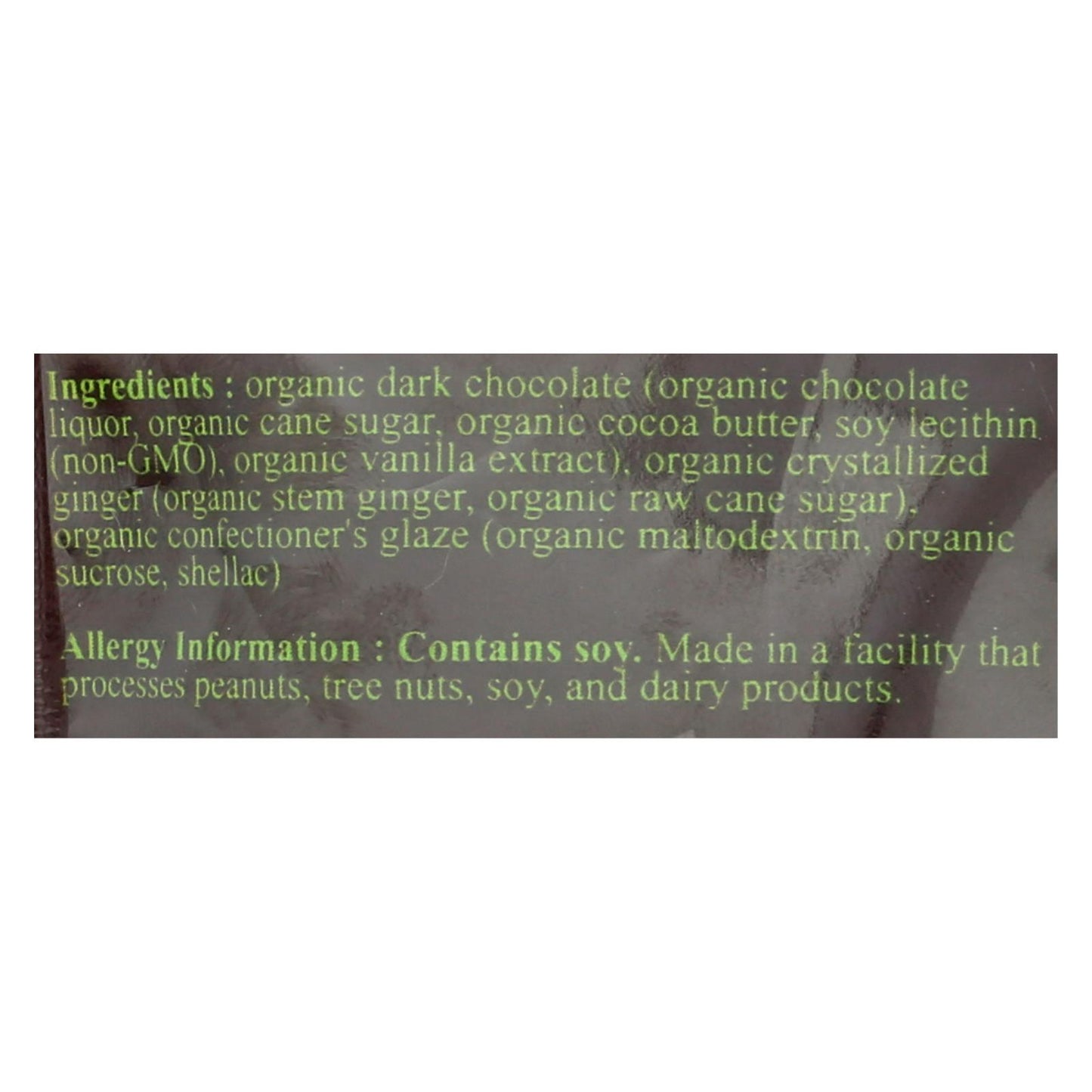 Next Organics Dark Chocolate Ginger - Case Of 6 - 4 Oz