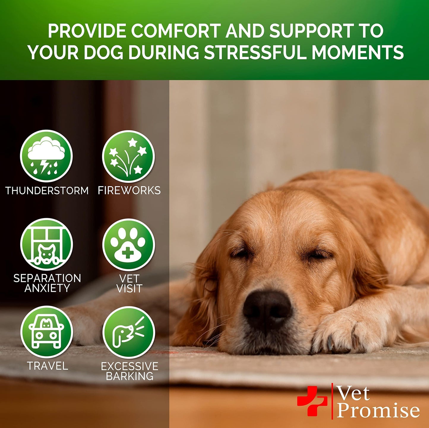 Hemp Calming Chews for Dogs with Anxiety and Stress Dog Calming Treats Dog Anxiety Relief Separation Travel Barking Melatonin for Dogs Hemp Oil Calming Treats for Dogs 120 Treats
