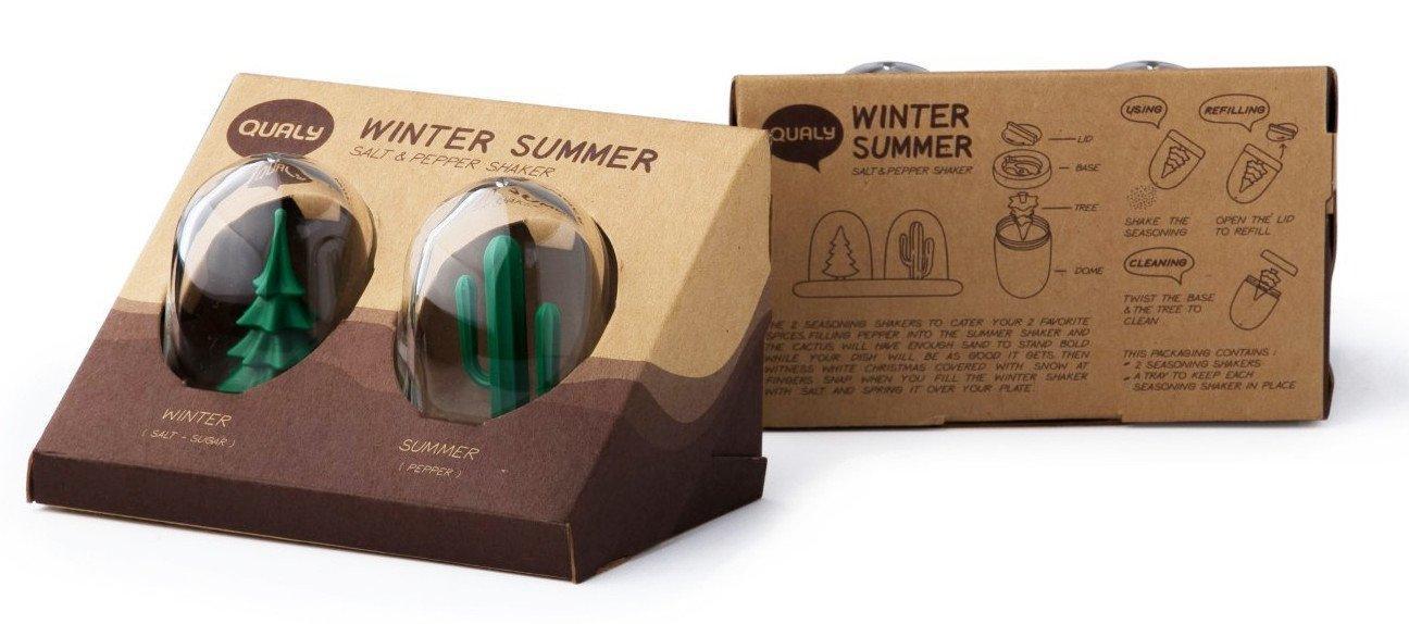 Salt & Pepper Shaker Set Winter & Summer by QUALY