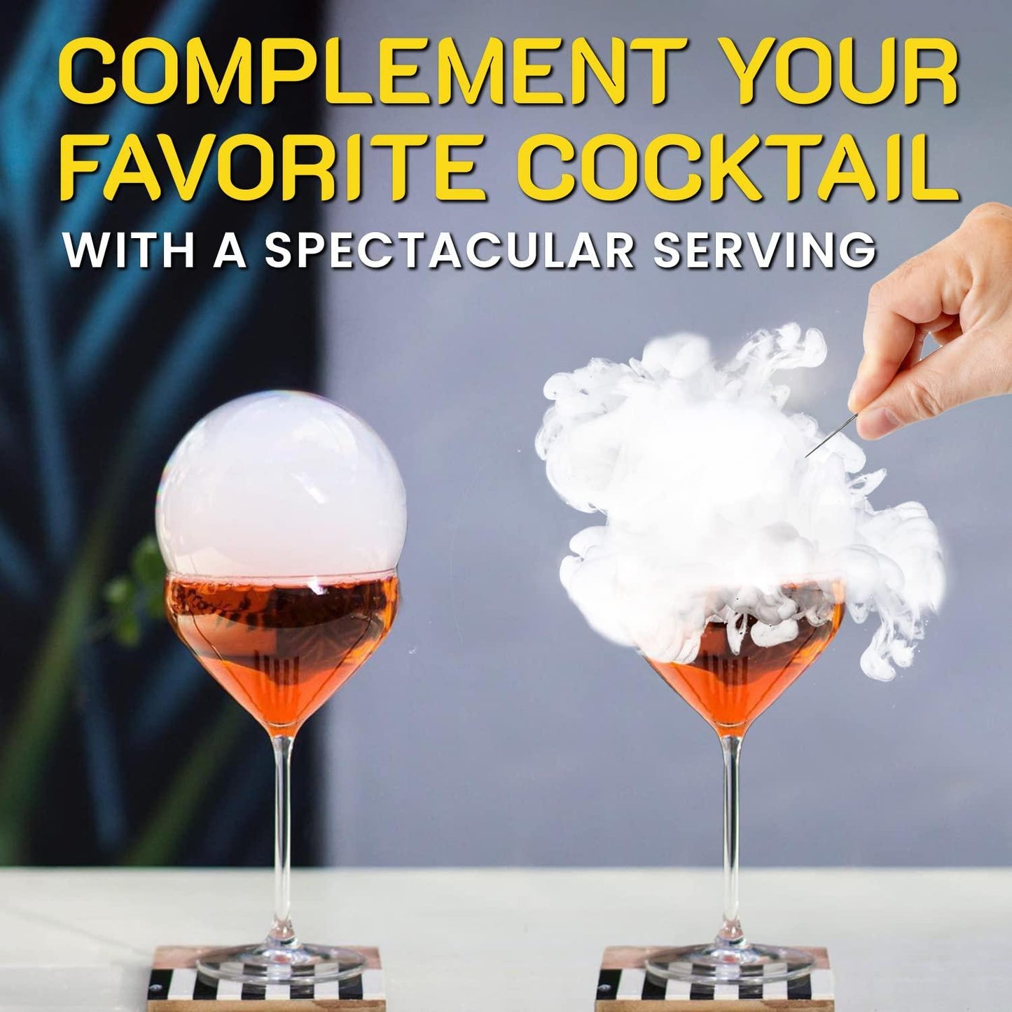 Smoking Gun Wood Smoke Infuser Bubble Mixture for Cocktail (2 x 8oz) Edible NON toxic Smoker Machine and Wood Smoke Infuser Accessory Cold Smoke for Drinks Pack of 2 made in USA