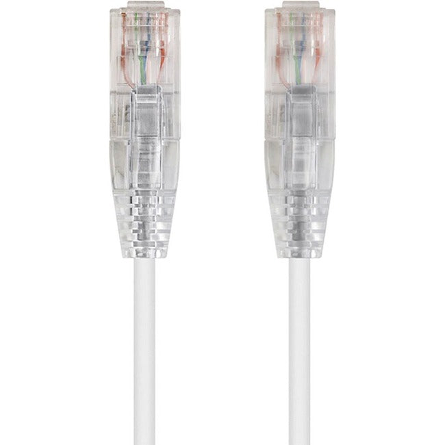 Monoprice SlimRun Cat6 28AWG UTP Ethernet Network Cable, 3ft White