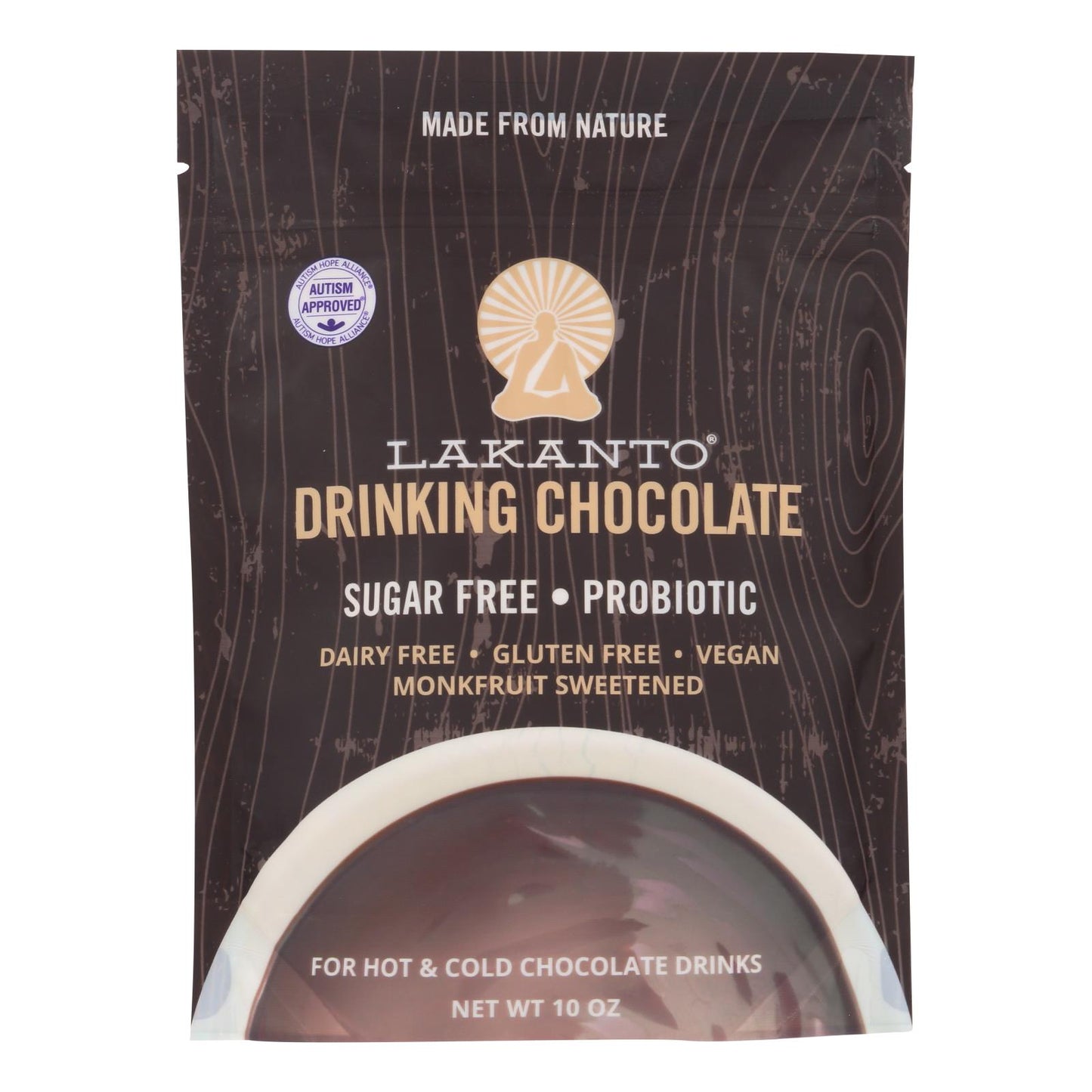 Lakanto Drinking Chocolate - Case Of 8 - 10 Oz