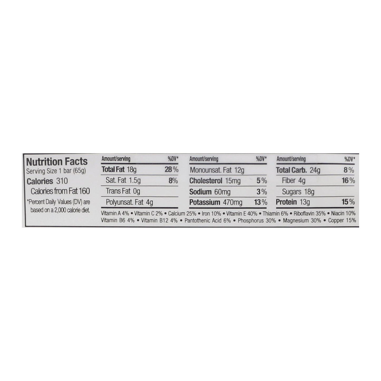 Perfect Bar Almond Butter Bar - Case Of 8 - 2.3 Oz