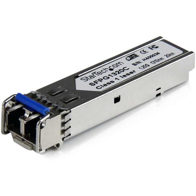 StarTech.com Cisco GLC-LH-SMD Compatible SFP Module - 1000BASE-LH Fiber Optical SFP Transceiver - Lifetime Warranty - 1 Gbps - Maximum Transfer Distance: 20 km (12.4 mi)