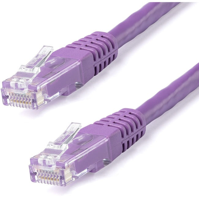 StarTech.com 6 ft Cat 6 Purple Molded RJ45 UTP Gigabit Cat6 Patch Cable - 6ft Patch Cord