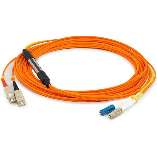 AddOn 5m Cisco CAB-MCP-LC-5M Compatible LC (Male) to SC (Male) Orange OM1 & OS1 Duplex Fiber Mode Conditioning Cable