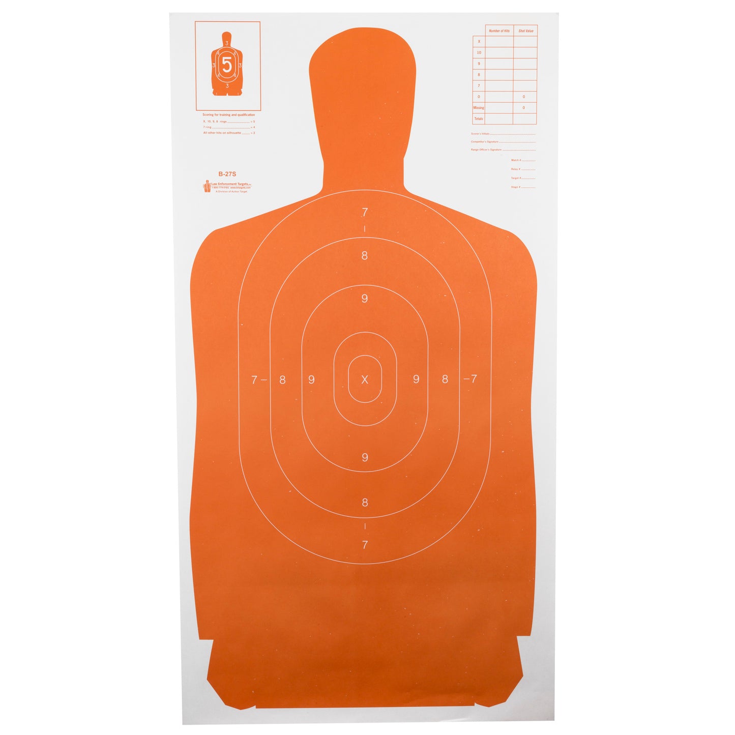 Action Tgt B27s Blk 100pk