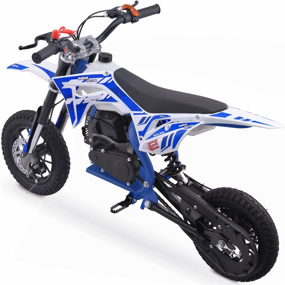 Mototec Villain 52cc 2-stroke Kids Gas Dirt Bike Blue