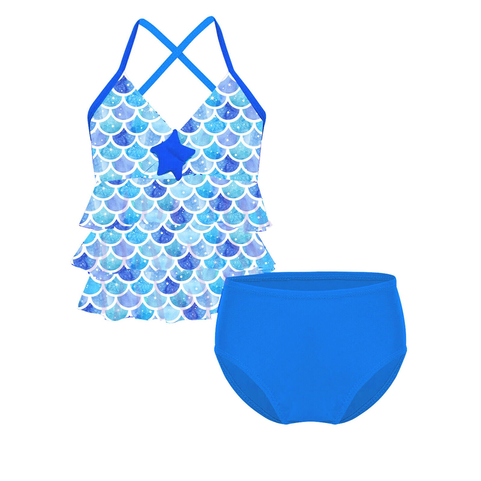 💦 Splash into Summer Fun with Kids Girls Tankini Swimsuit Bikini Sets - Perfect Bathing Suits for Little Water Lovers! 🌞🌈