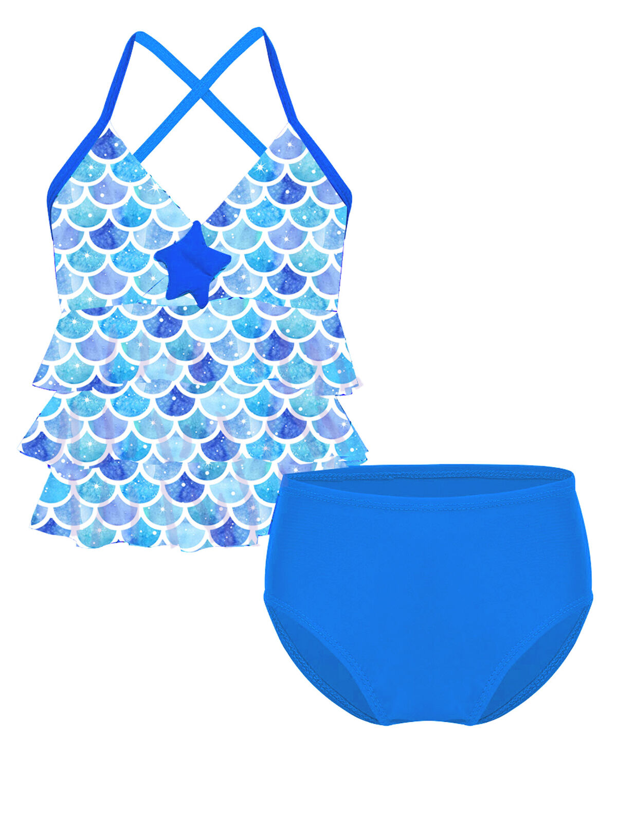 💦 Splash into Summer Fun with Kids Girls Tankini Swimsuit Bikini Sets - Perfect Bathing Suits for Little Water Lovers! 🌞🌈