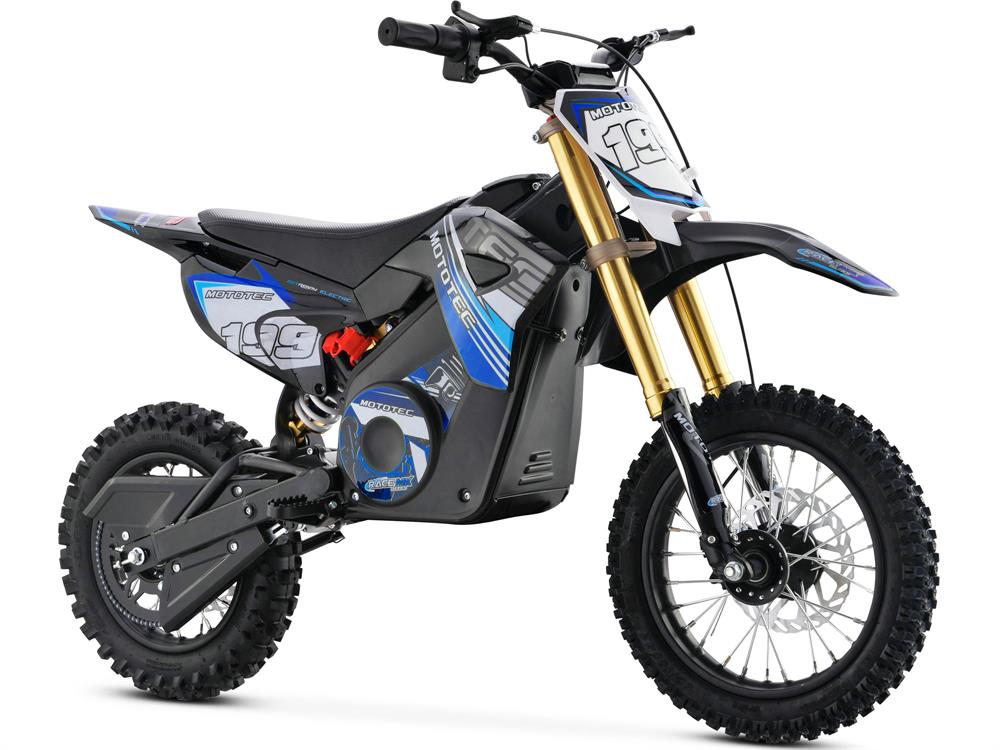 Mototec 36v Pro Electric Dirt Bike 1000w Lithium Blue