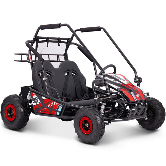 Mototec Mud Monster Xl 72v 2000w Electric Go Kart Full Suspension Red