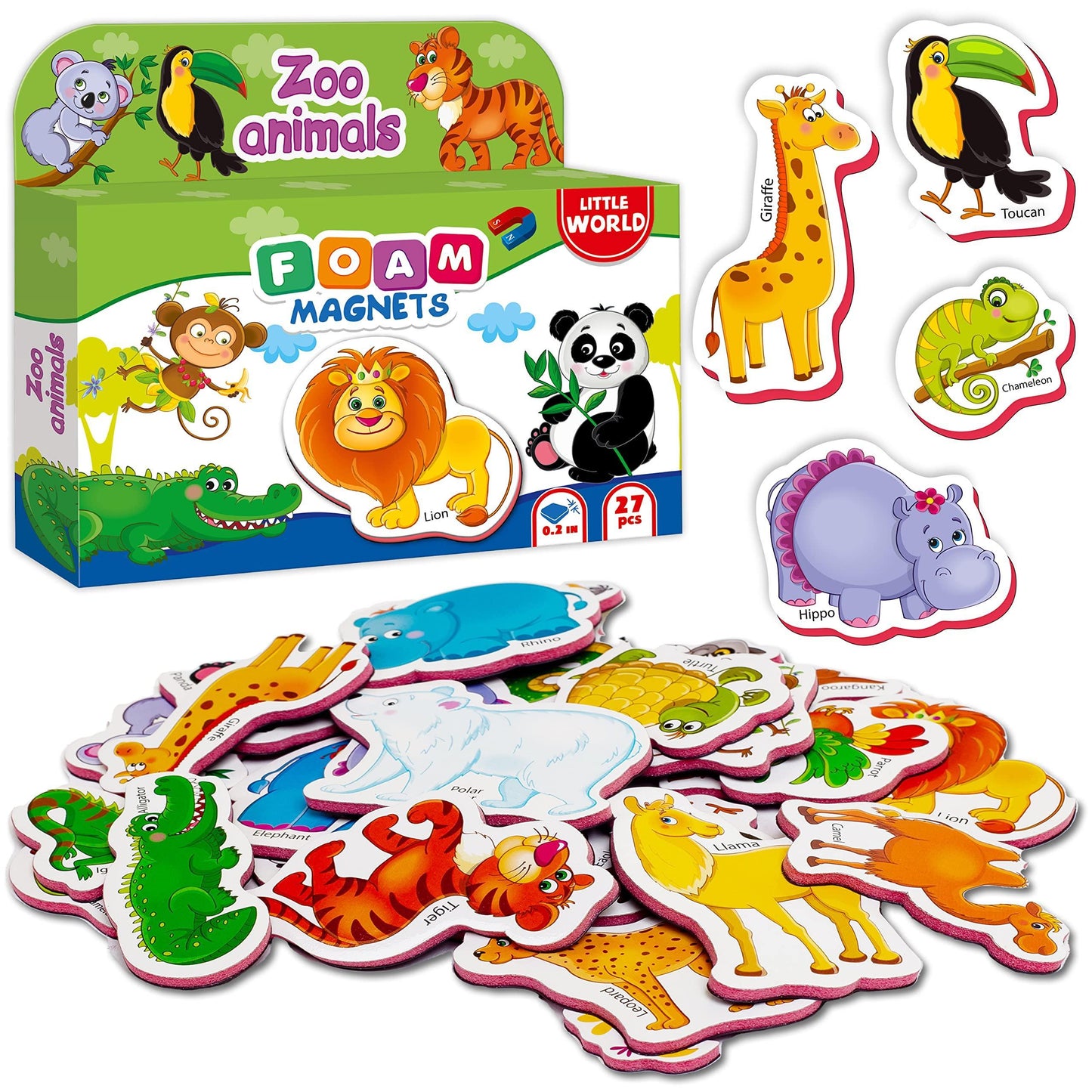 27 Fridge Magnets for Toddlers – Refrigerator Magnets for Toddlers 1 3   Kids Magnets for Fridge   Animal Baby Magnets   Refrigerator Magnets for Kids