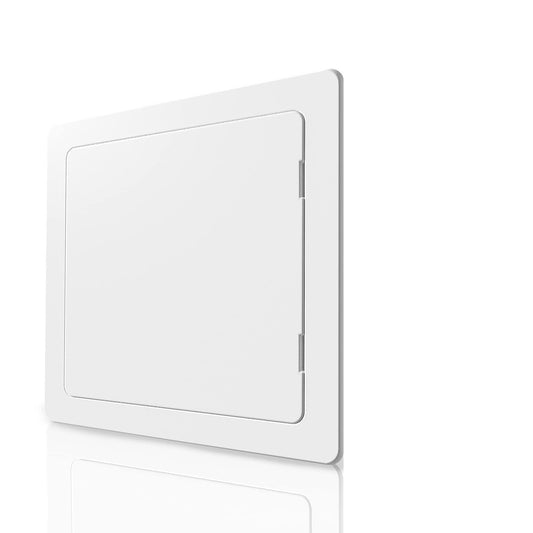 Access Panel for Drywall   18 x 18 inch   Wall Hole Cover   Access Door   Plumbing Access Panel for Drywall   Heavy Durable Plastic White
