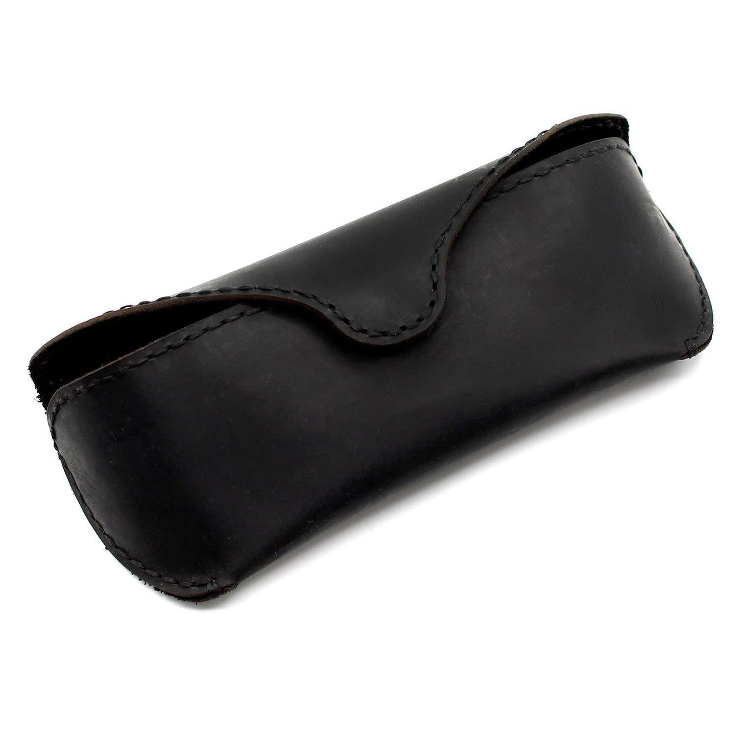 MyMesken Genuine Leather Eyeglasses & Sunglasses Case with Magnetic Snap Closure