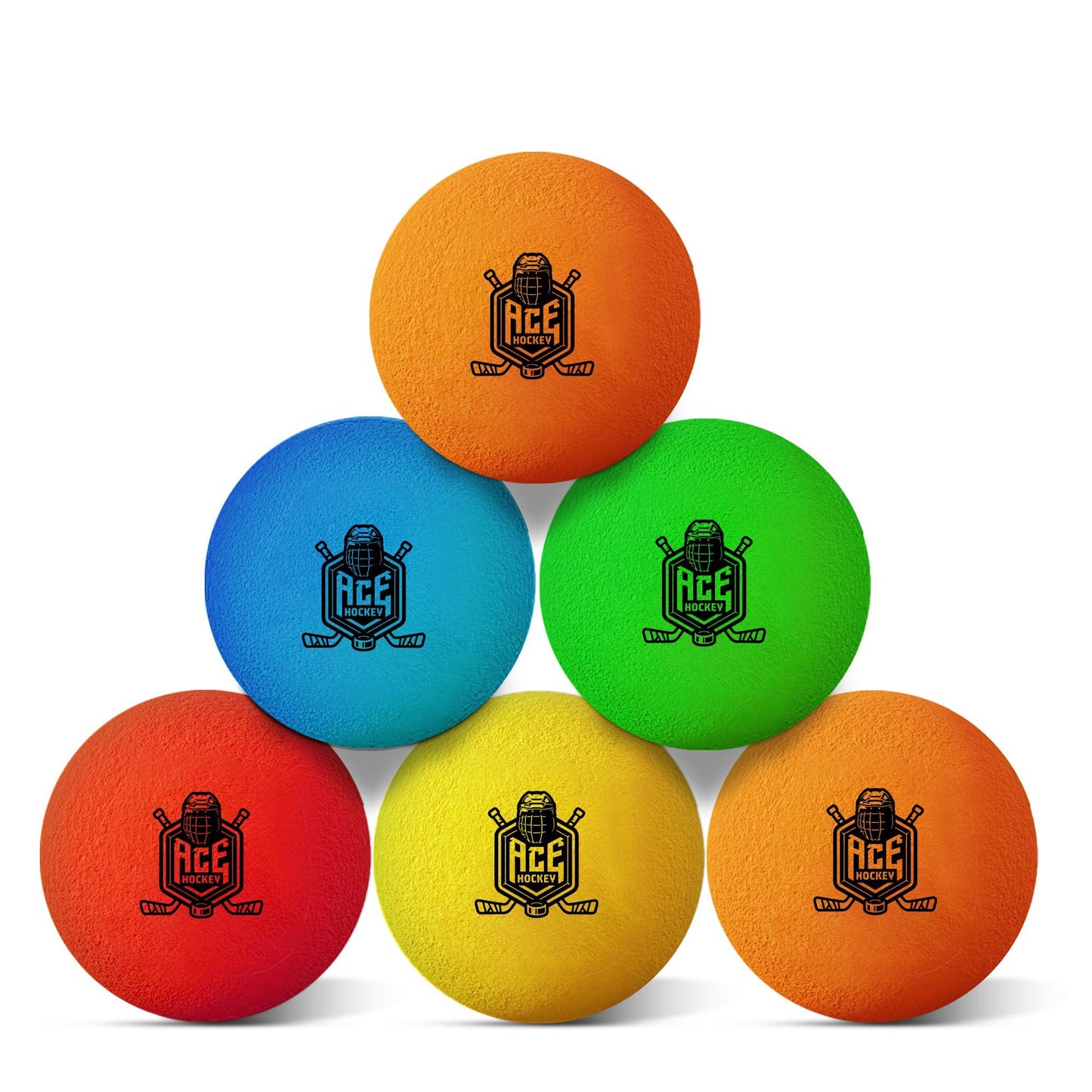 Mini Hockey Balls   6 Soft Foam Balls for Knee and Floor Hockey   2  Indoor Mini Hockey Balls