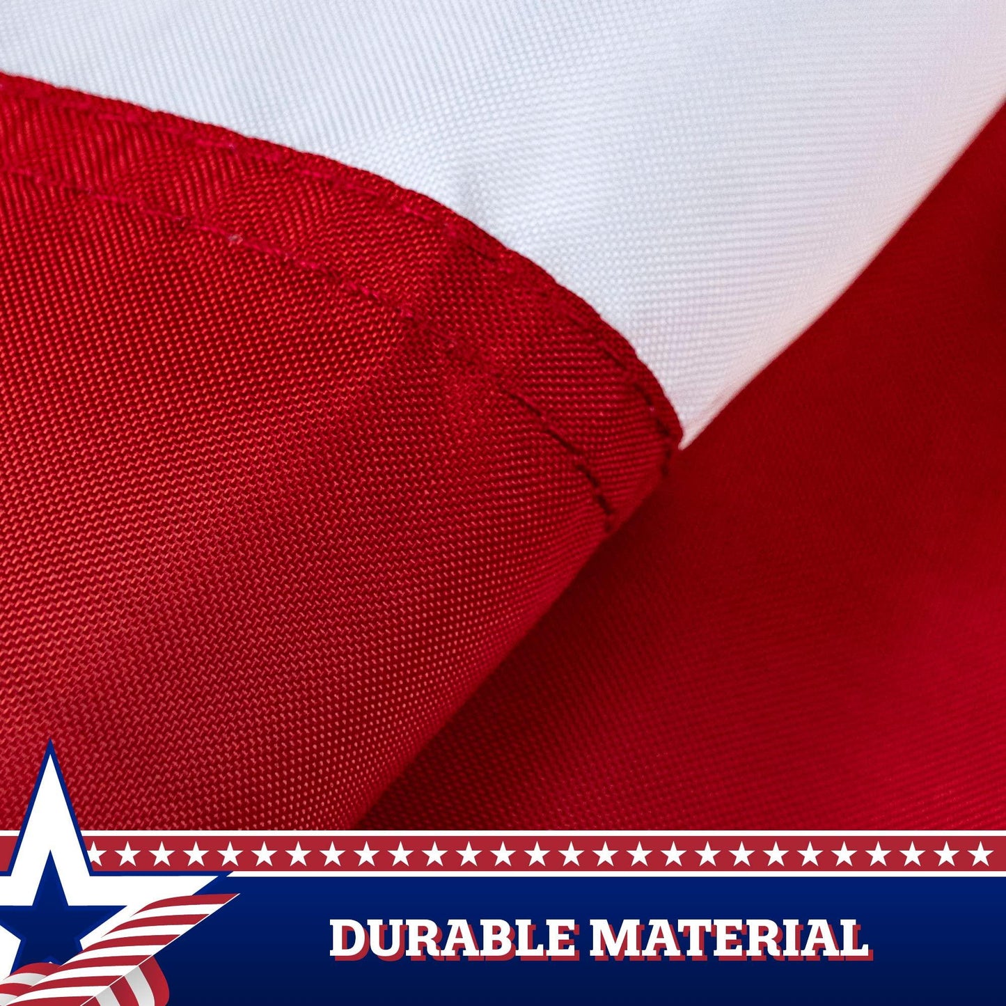2 Pack: American USA Pleated Fan Flag 1.5x3 Feet DELUXE Bunting Decoration Flags PRINTED 150D Patriotic Stars and Stripes with Canvas Header and Brass Grommets