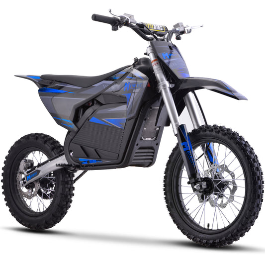 Mototec 72v Pro Electric Dirt Bike 5000w Lithium Blue