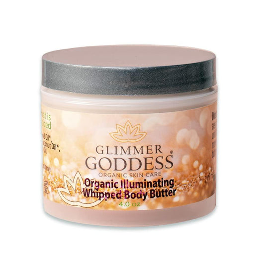 Organic Whipped Body Butter   Super Level 3 Gold Shimmer   Moisturizing & Nourishing Skincare with Natural Ingredients   Luxurious Glow & Hydration for All Skin Types   4.0 oz