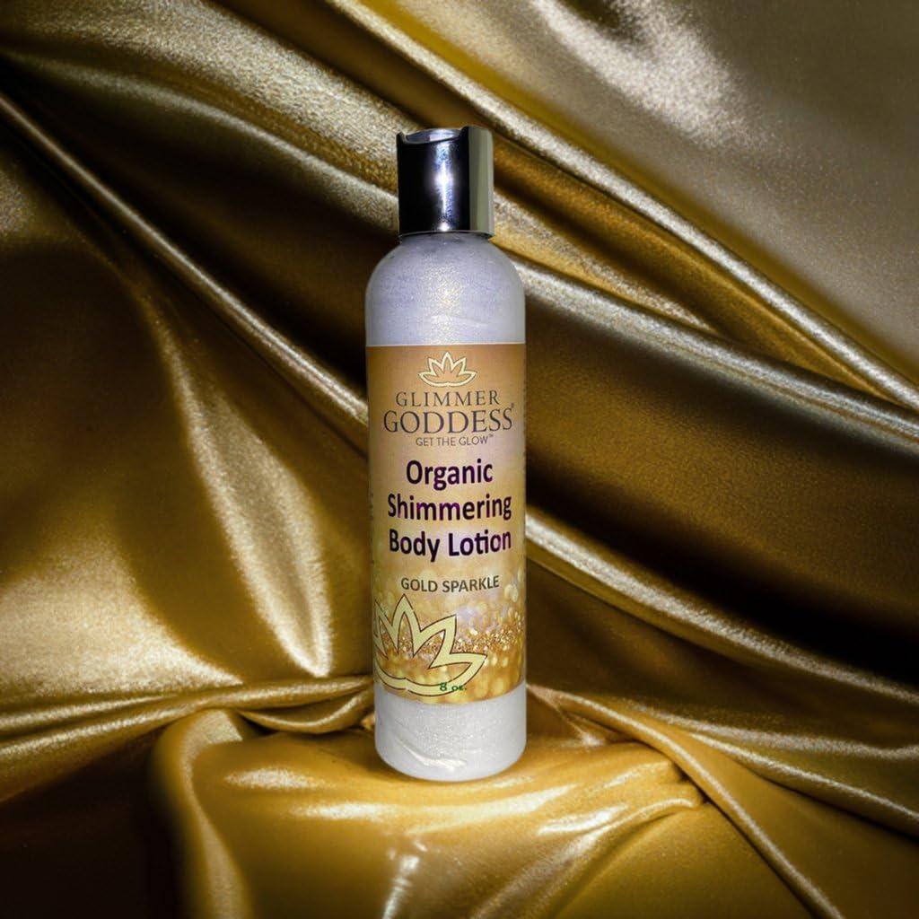 Organic Body Shimmer Lotion   Super Level 3 Gold Body Shimmer 8 oz