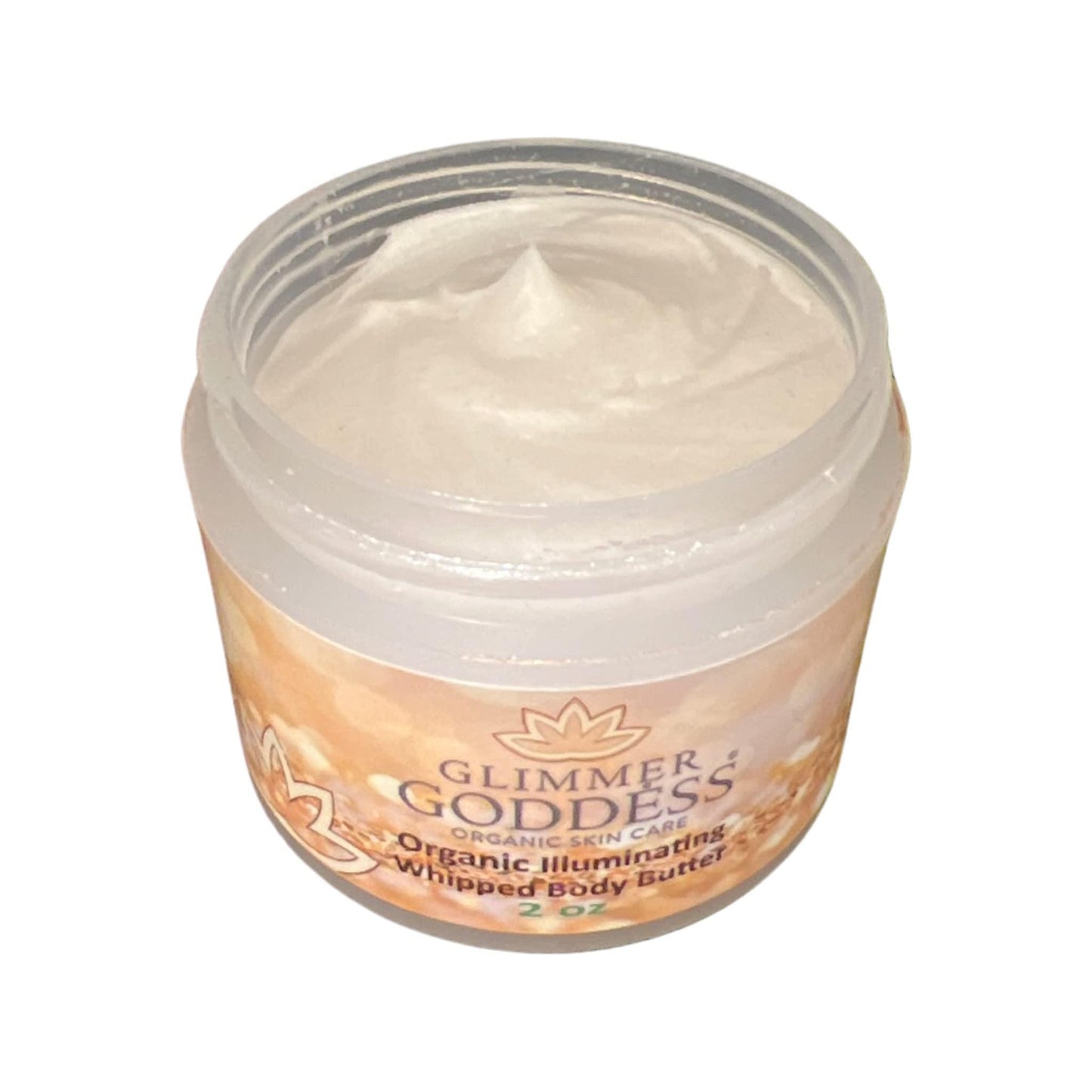 Organic Shimmer Body Butters Travel Size 2 oz   Diamond Subtle Level 1   Nourishing Hydrating Natural Glow   Vegan Cruelty Free Paraben Free All Natural Ingredients – Travel Ready