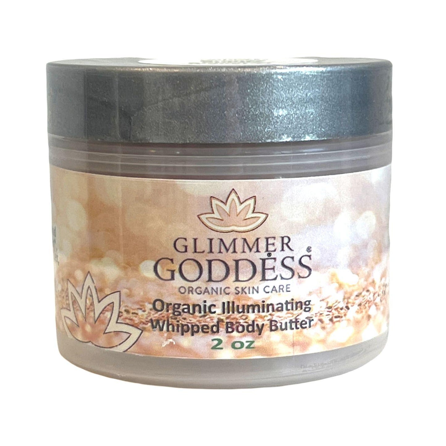 Organic Shimmer Body Butter Travel Size 2 oz (Bronze Subtle)   Nourishing Hydrating Natural Glow   Vegan Cruelty Free Paraben Free