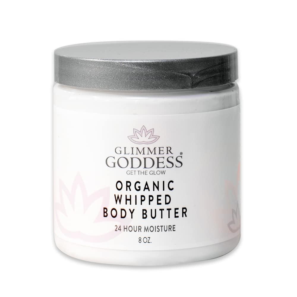 Organic Whipped Body Butter   White Ginger & Amber Vegan 24 Hr Hydration Less Stretch Marks All Skin Types Child Safe Organic 8 oz