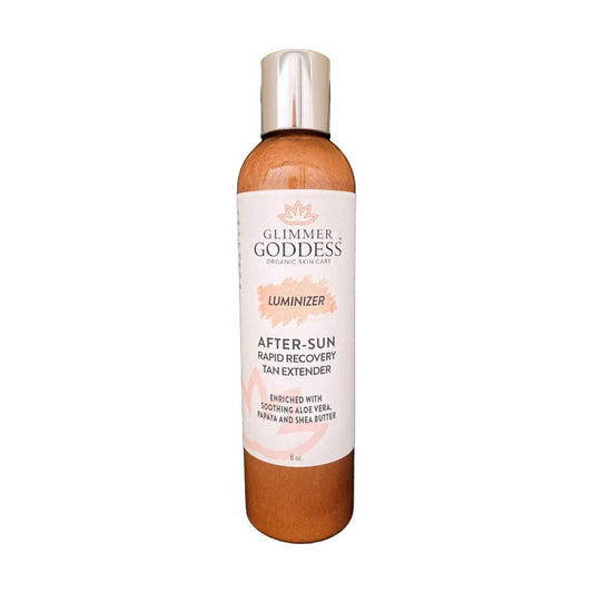 Organic After Sun Shimmer Lotion   Aloe Vera Pineapple Shea Butter Papaya   Soothing and Hydrating