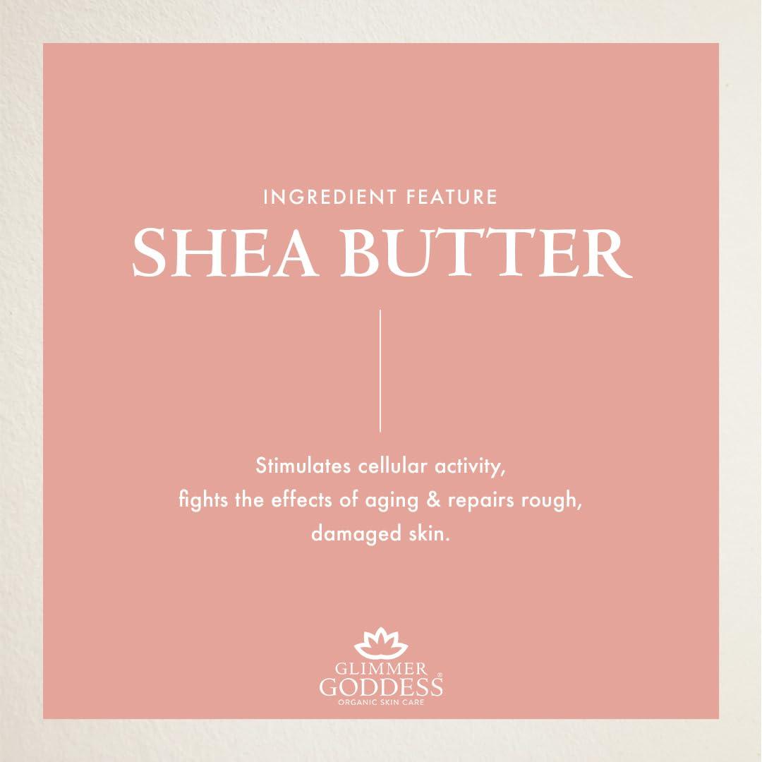 Organic After Sun Shimmer Lotion   Aloe Vera Pineapple Shea Butter Papaya   Soothing and Hydrating