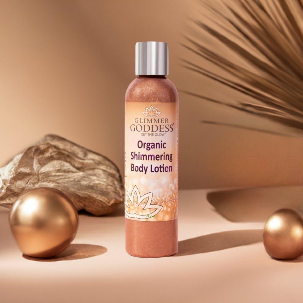Organic Bronzer Body Lotion   Sexy Level 2 Bronze Body Shimmer 8 oz