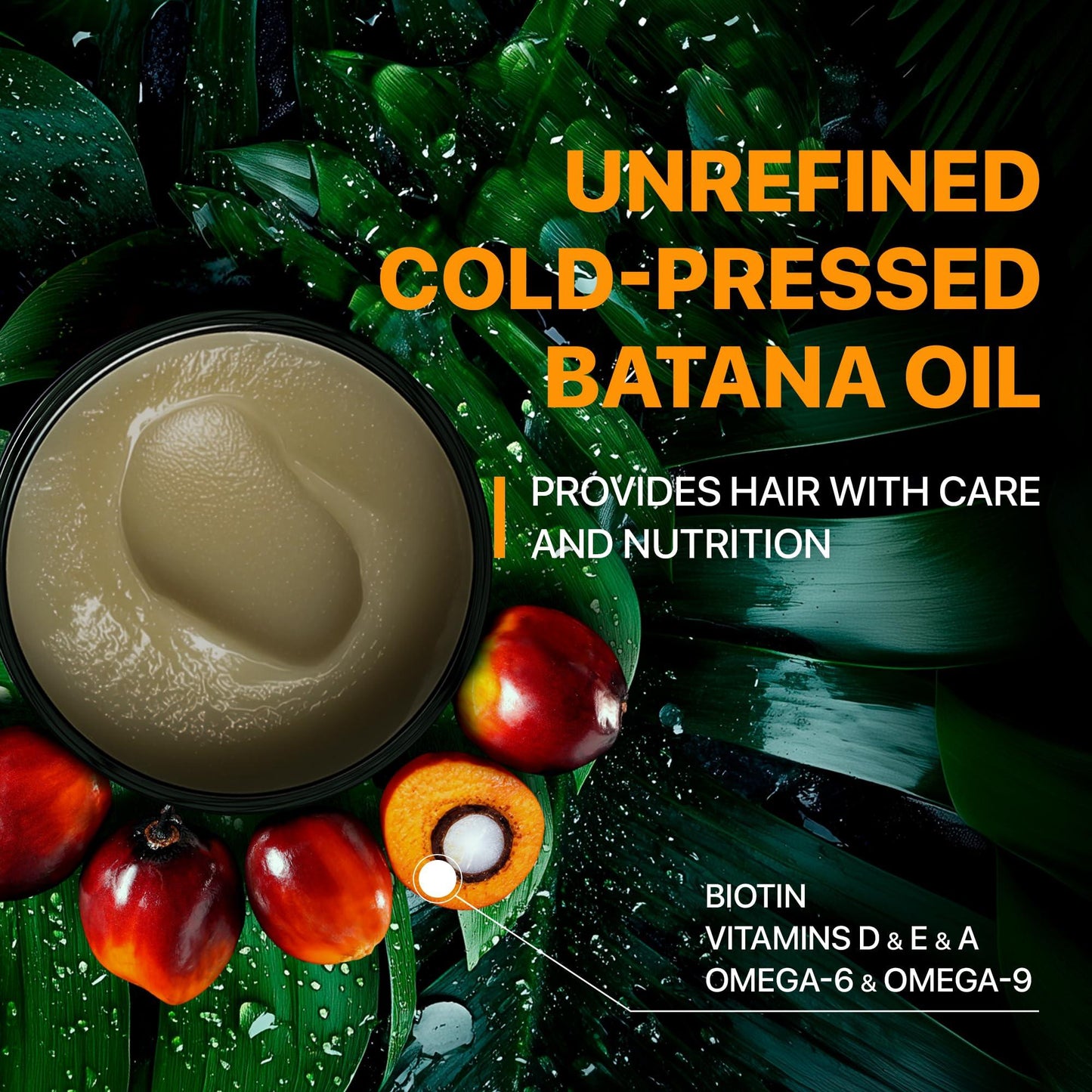 100% Raw Batana Oil for Hair Growth from Honduras, Dr Sebi Batana Oil, Promotes Hair Density, Reduces Split Ends, 100 Percent Pure Batana Oil for Women and Men 4.23oz