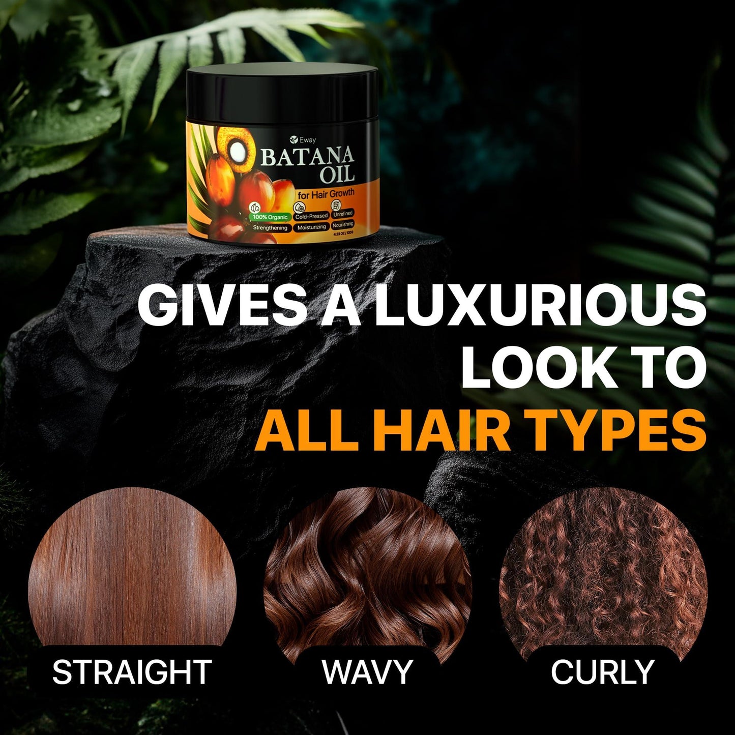 100% Raw Batana Oil for Hair Growth from Honduras, Dr Sebi Batana Oil, Promotes Hair Density, Reduces Split Ends, 100 Percent Pure Batana Oil for Women and Men 4.23oz