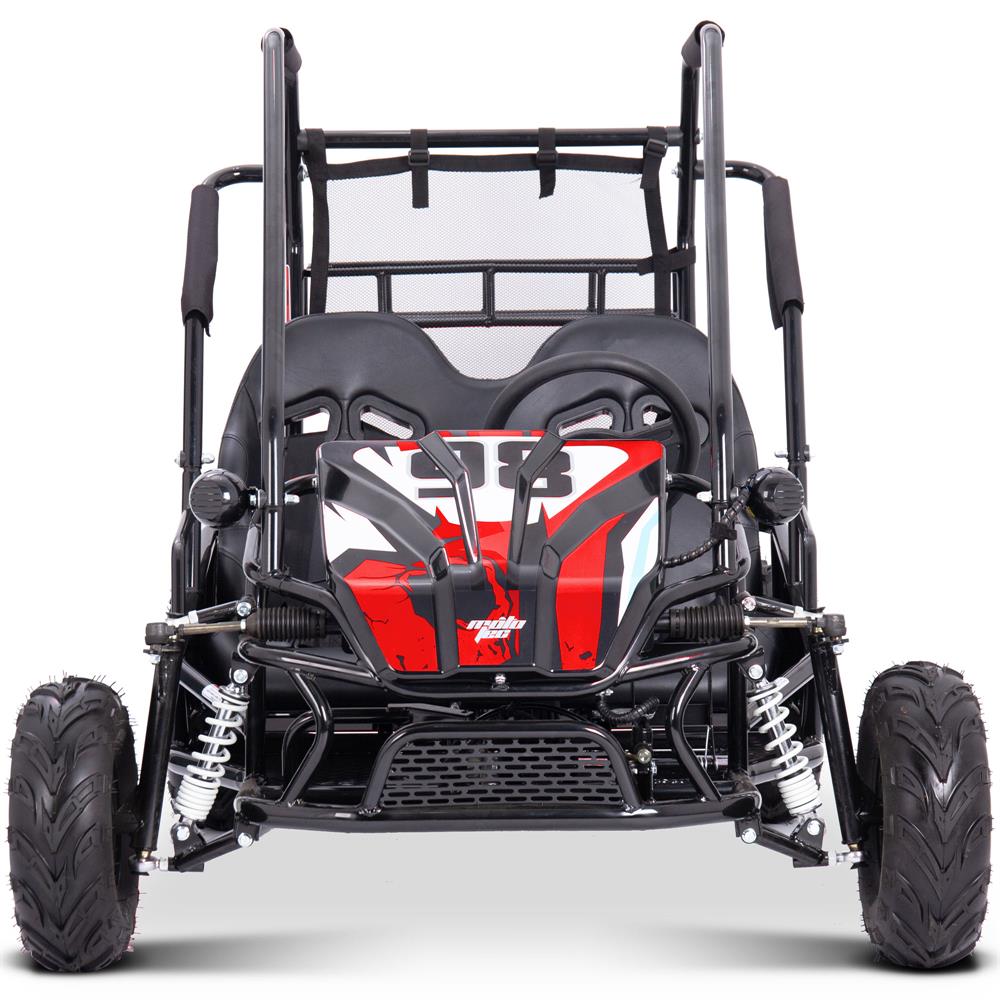 Mototec Mud Monster Xl 72v 2000w Electric Go Kart Full Suspension Red