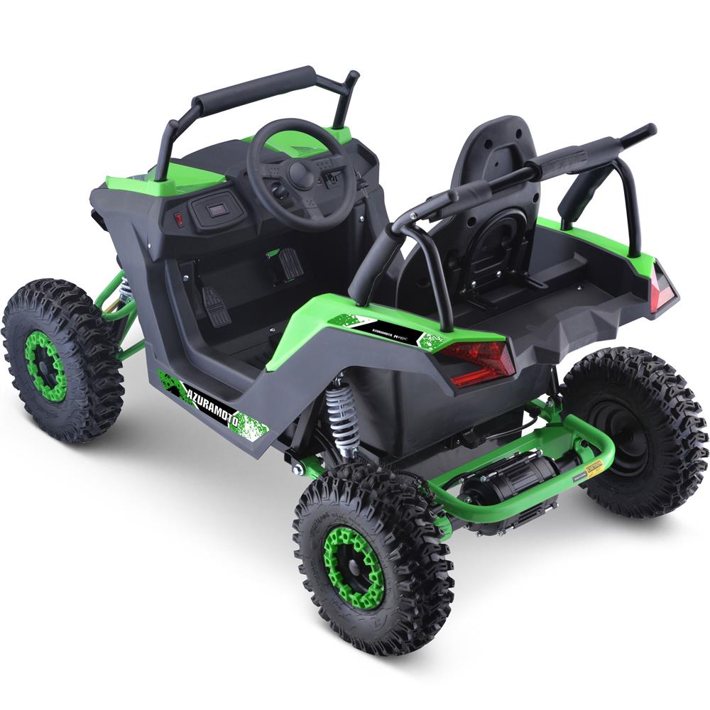 Mototec Raider Kids Utv 48v 1200w Full Suspension Green