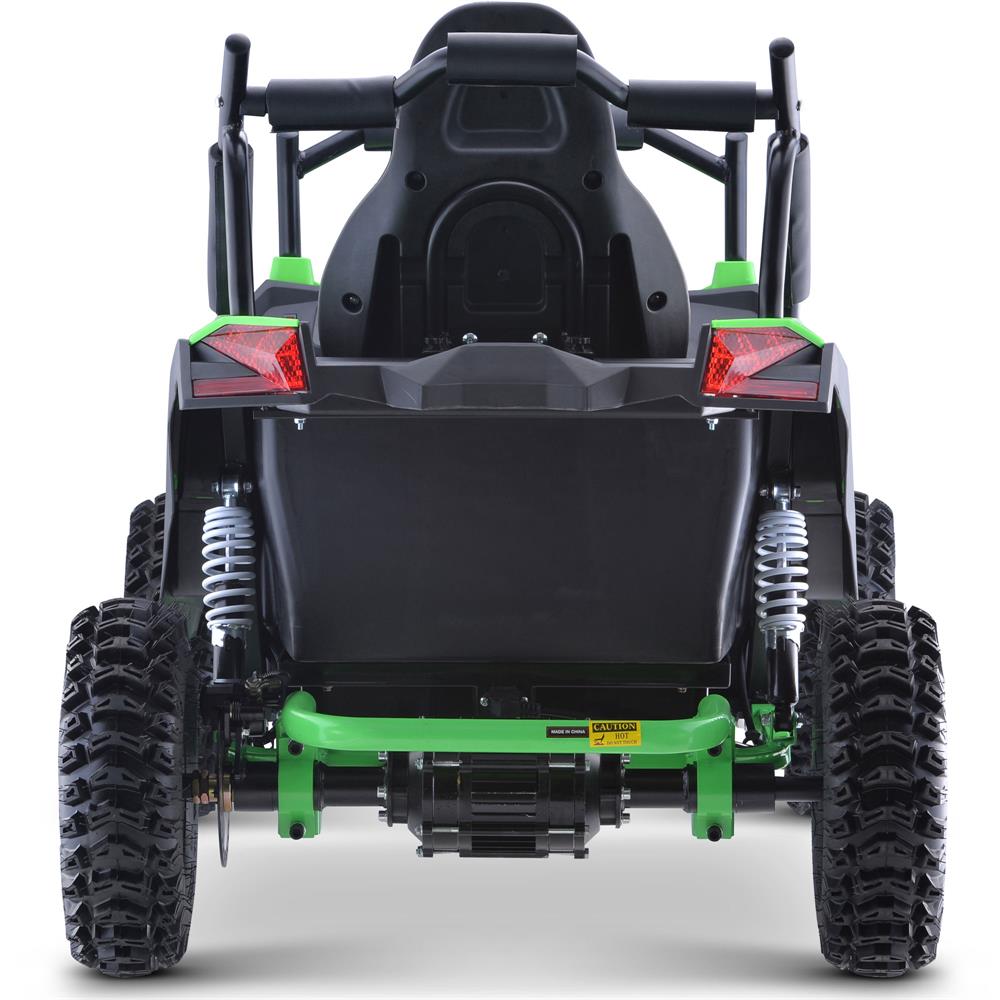 Mototec Raider Kids Utv 48v 1200w Full Suspension Green