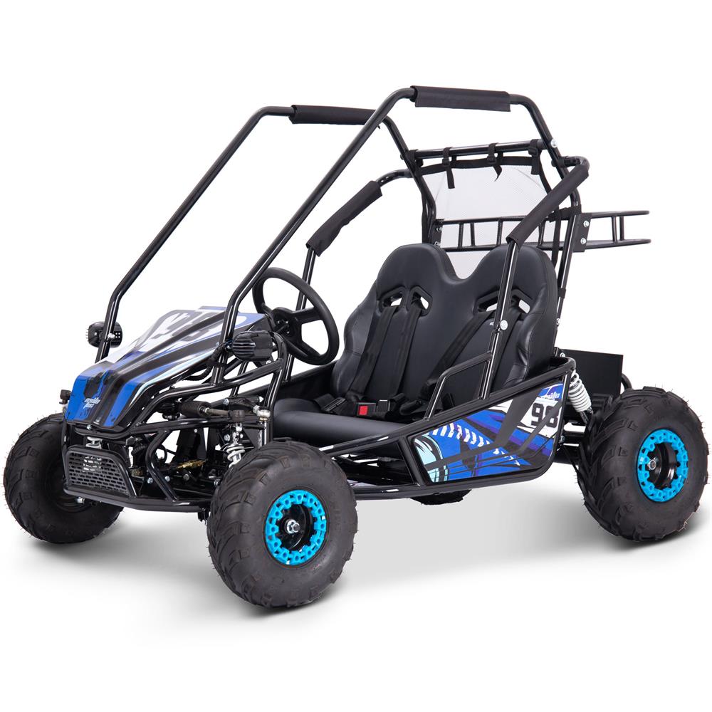 Mototec Mud Monster Xl 72v 2000w Electric Go Kart Full Suspension Blue