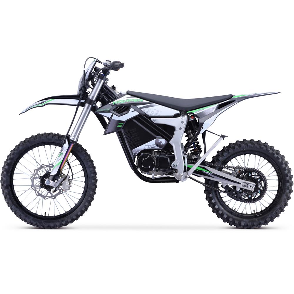 Mototec Venom 72v 12000w 50ah Electric Dirt Bike White