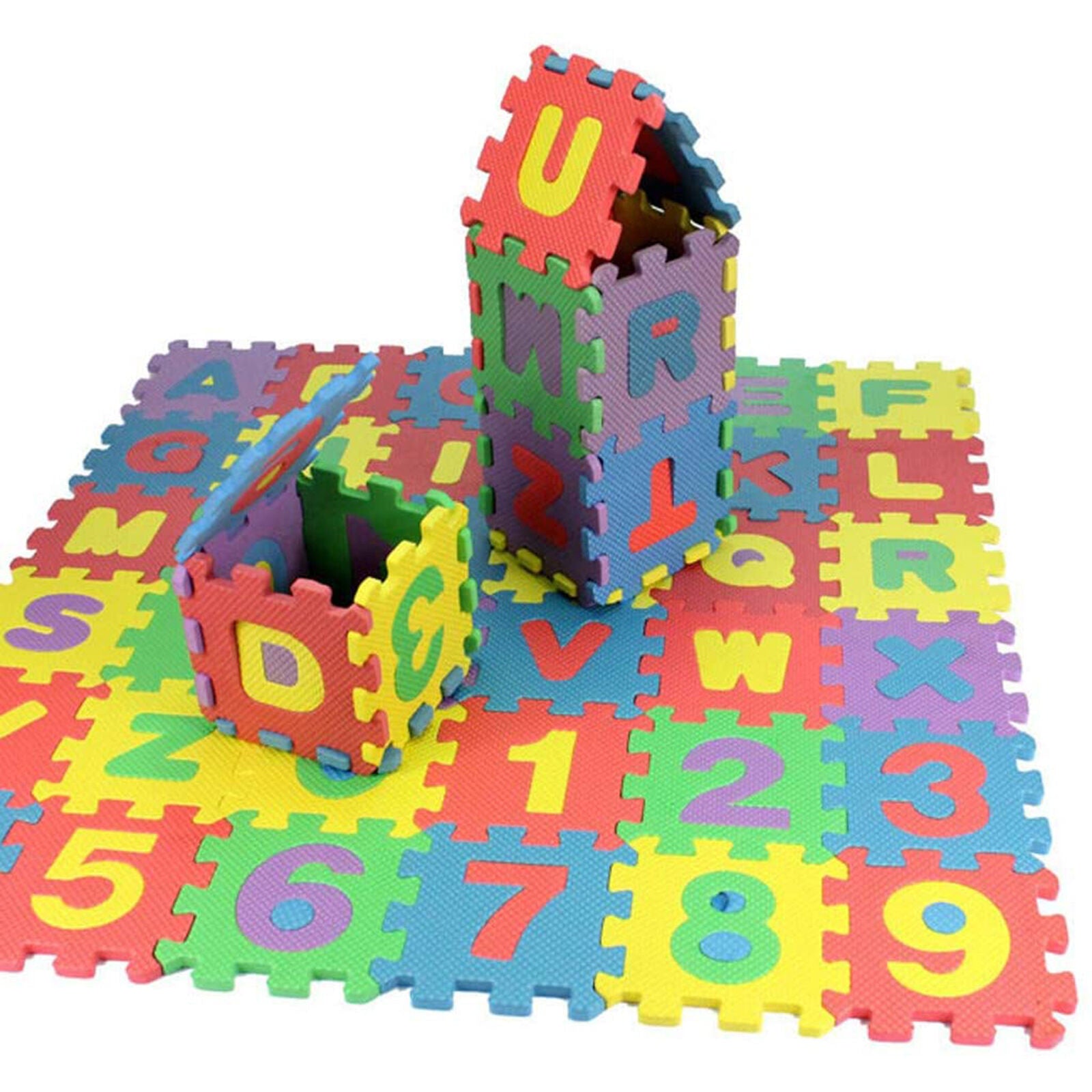 🌟 Transform Playtime with 36Pcs Kids' Soft Foam Play Mat: Interlocking EVA Tiles with Alphabet and Numbers 🎨🔢