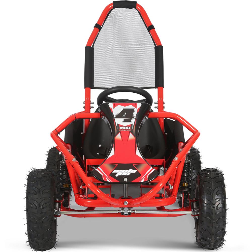Mototec Mud Monster 98cc Go Kart Full Suspension Red