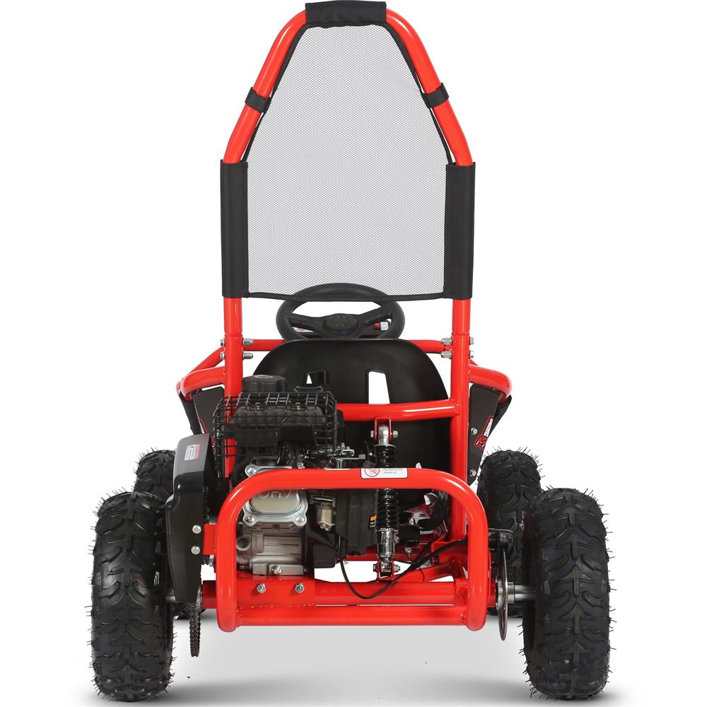 Mototec Mud Monster 98cc Go Kart Full Suspension Red