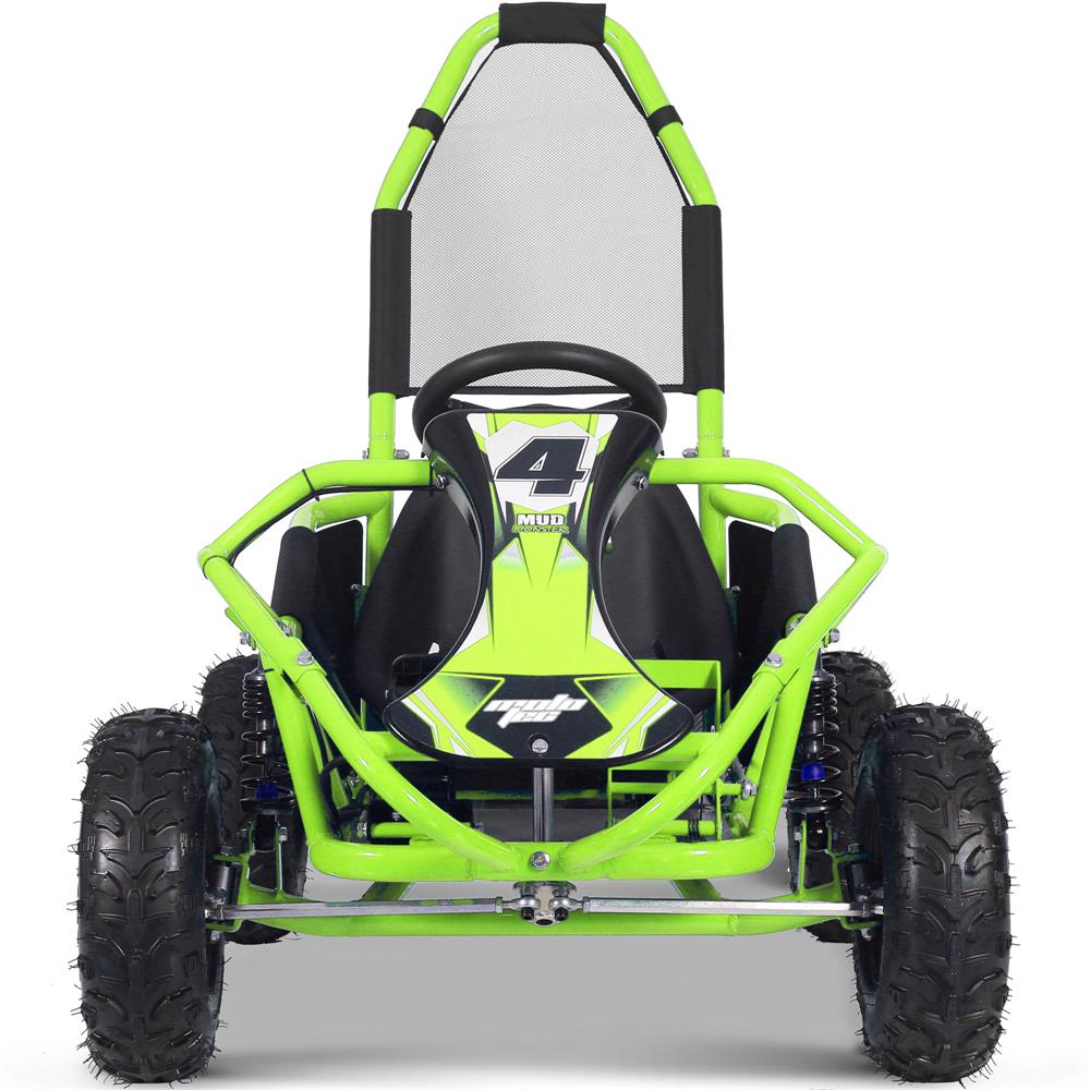 Mototec Mud Monster Kids Electric 48v 1000w Go Kart Full Suspension Green