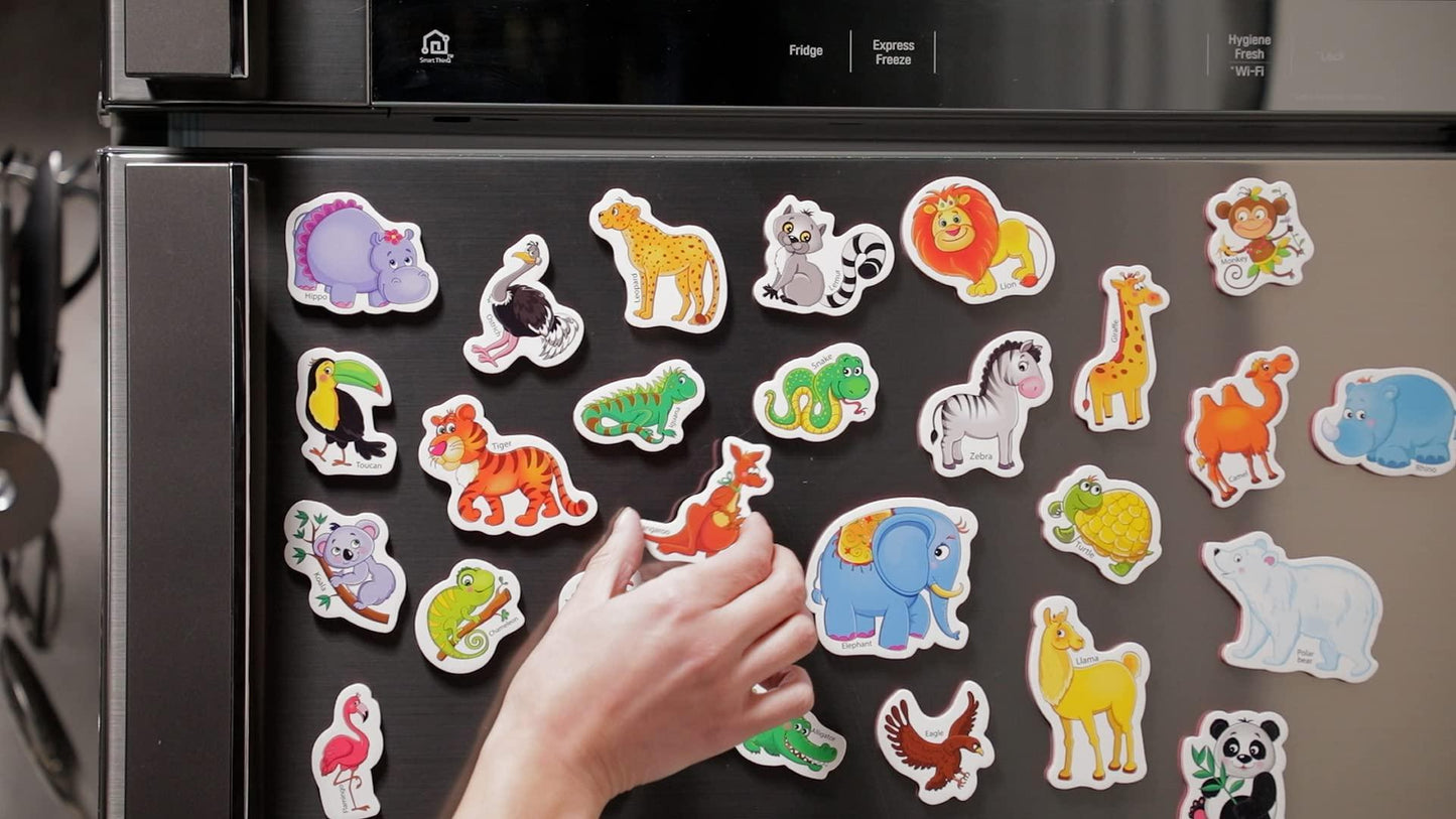 27 Fridge Magnets for Toddlers – Refrigerator Magnets for Toddlers 1 3   Kids Magnets for Fridge   Animal Baby Magnets   Refrigerator Magnets for Kids