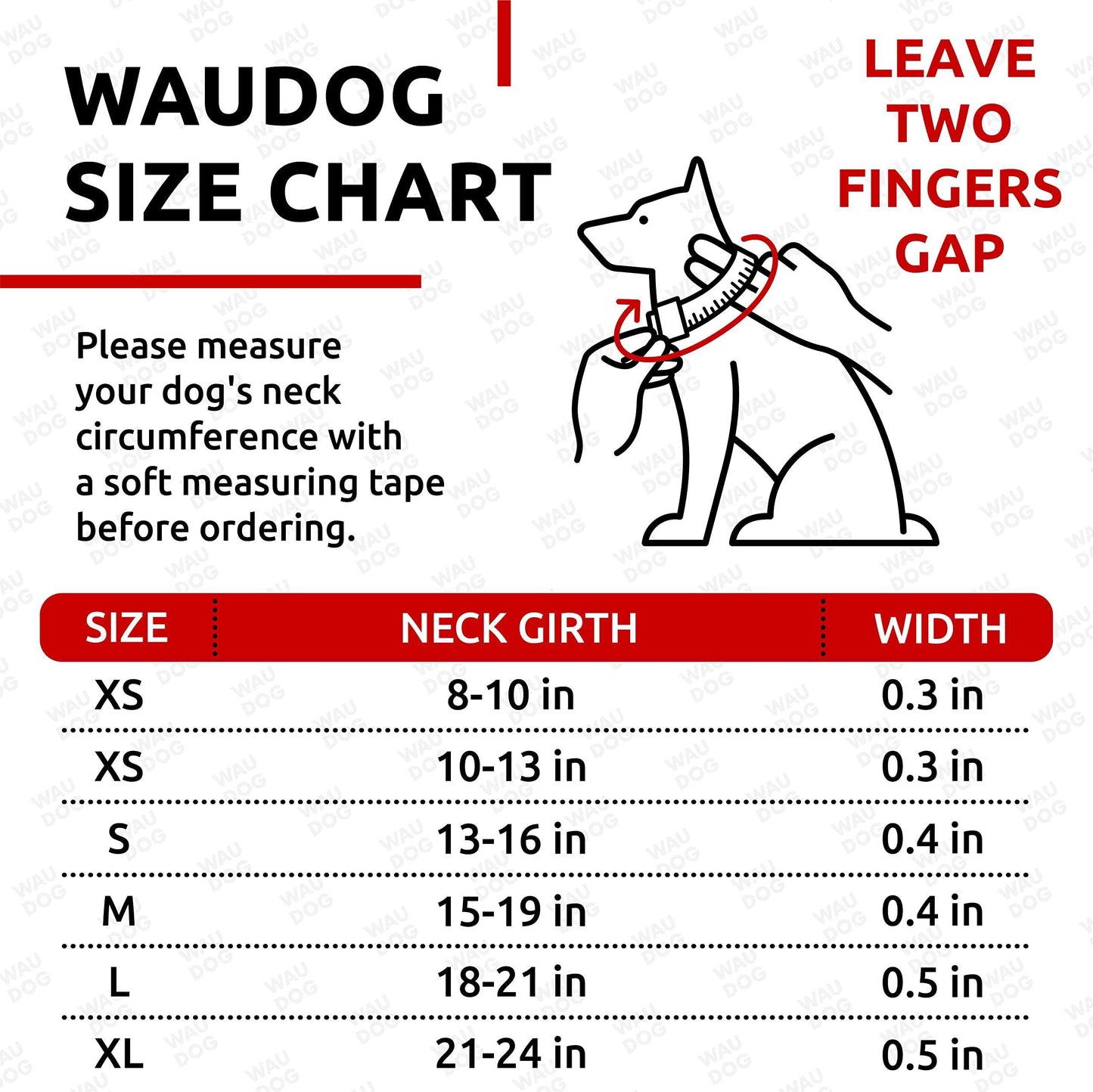 WAUDOG Ultra Soft Rolled Leather Dog Collar for Small Dogs   Soft Padded Dog Collars for Medium Dogs   Puppy Collars for Large Breed Dogs   Male and Female Dog Collar